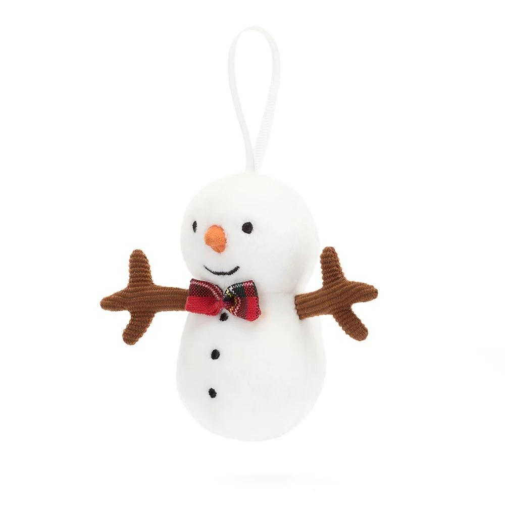 JELLYCAT Fun Items Series Silly Snowman Cute Doll Plush Pendant 10cm High