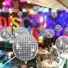 10pcs Silver Disco Balloon 4D Round Balloon Disco Balloon Decorations Bachelorette Party Birthday Party Supplies Party Background Decoration Balloons