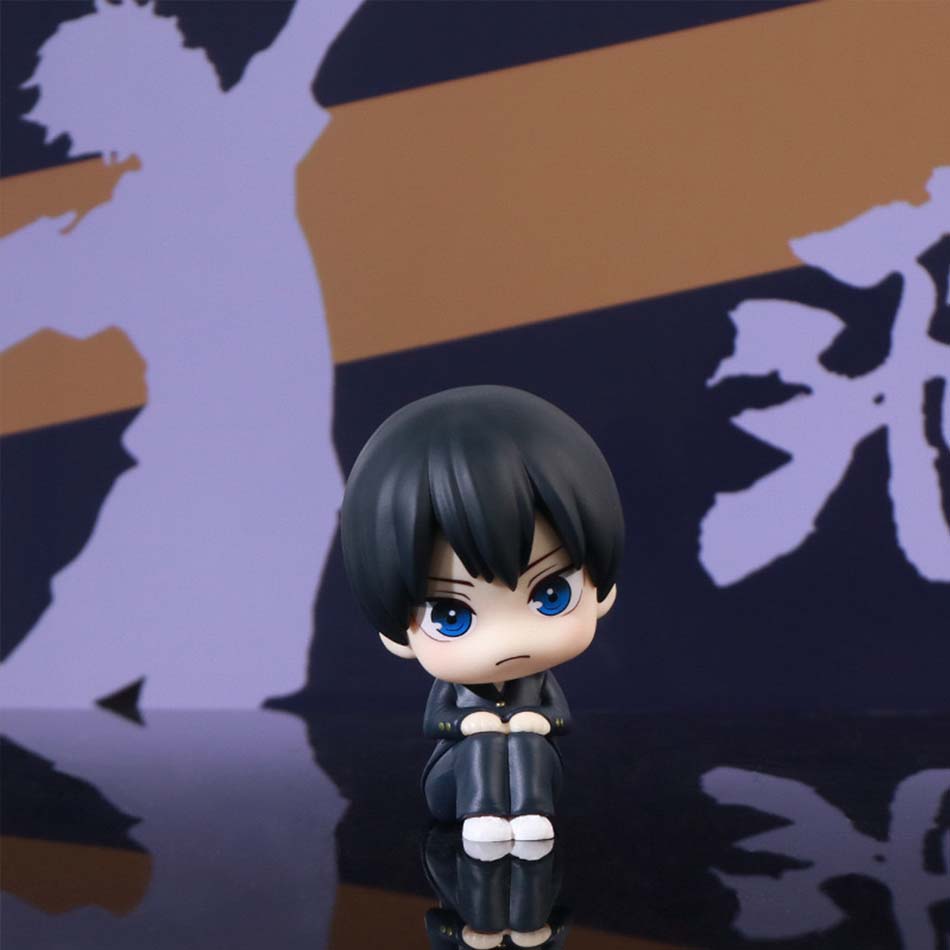 10cm Anime Haikyuu Figure Hinata Shoyo Tobio Kageyama 2pcs Set Action Figural Doll Toy Car Kawaii Decoration PVC Model Kids Gift