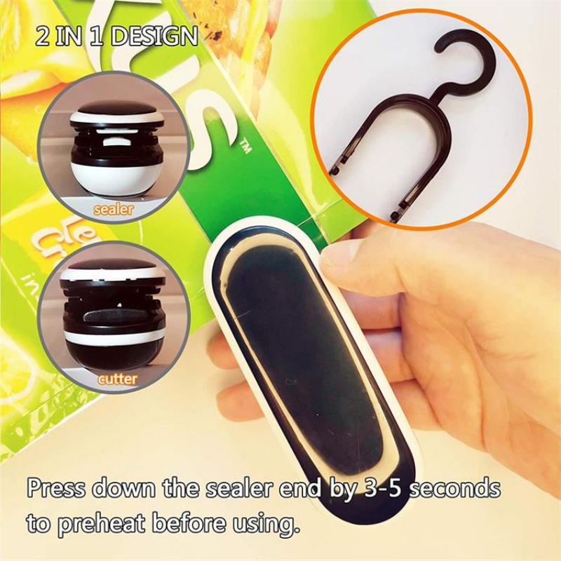 1PCS Mini Portable Sealer Heat Sealing Machine Package Sealer Bags Thermal Plastic Food Bag Closure Packing Kitchen Accessories