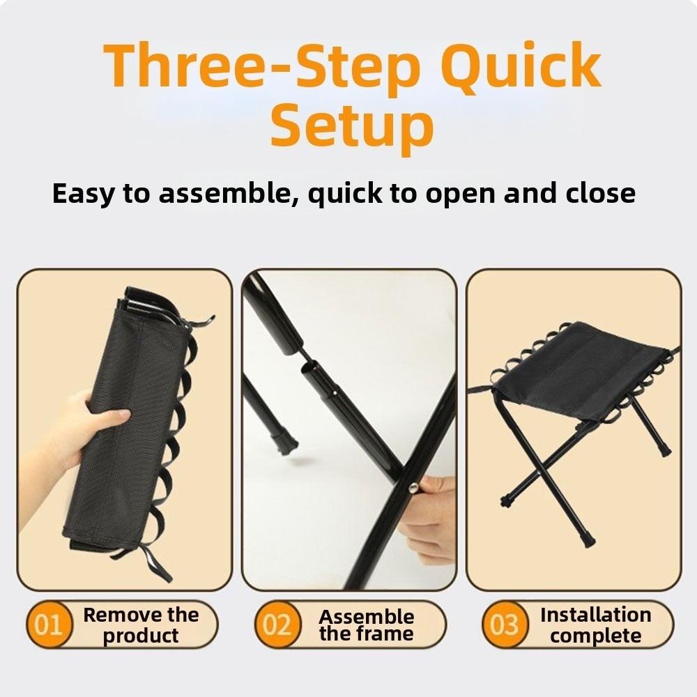Compact Design Camping Stools Lightweight Fishing Chair Folding Foot Stool Outdoor Camping