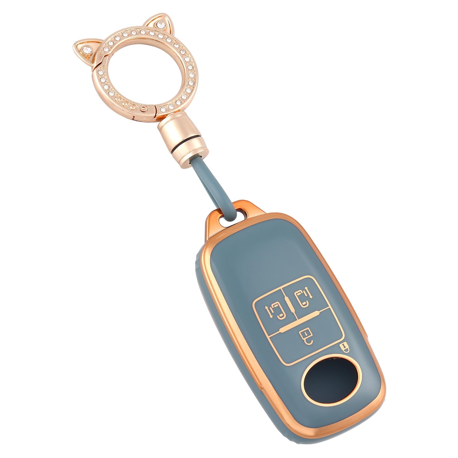 OFF WE GO Key Cover TPU Car Key Shell Key золотой