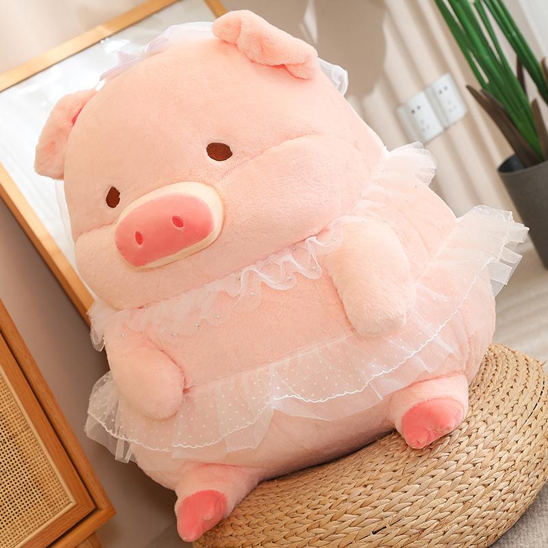 Cartoon Chubby Couple Pig Plush Toy Kawaii Stuffed Animals Wedding Suit Piggy Plushies Throw Pillow Doll Soft Toys Home Decor
