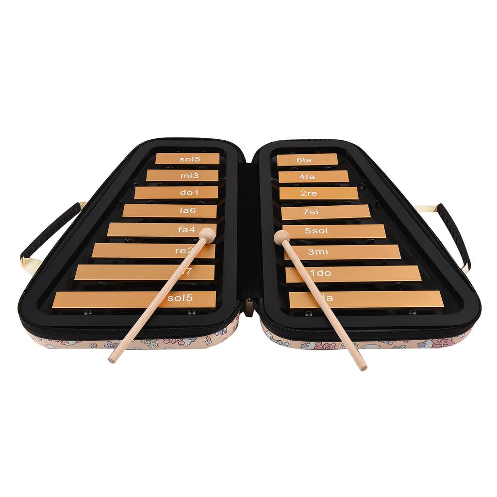 16 teclas glockenspiel 16 notas placa de alumínio xilofone percussão musical educacional precoce