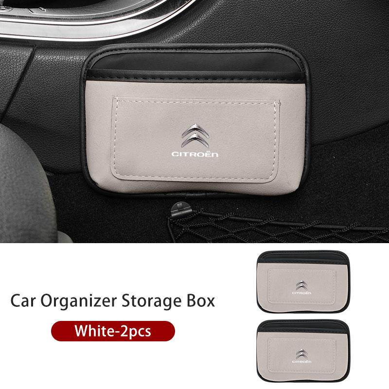Einfügebare Auto-Karten-Telefon-Schlüssel-Einfügebare Box Selbstklebende Aufbewahrungstasche für Citroen C5 C1 C2 C6 C4L DS3 DS4 DS5 C-Elysee Grand Berlingo