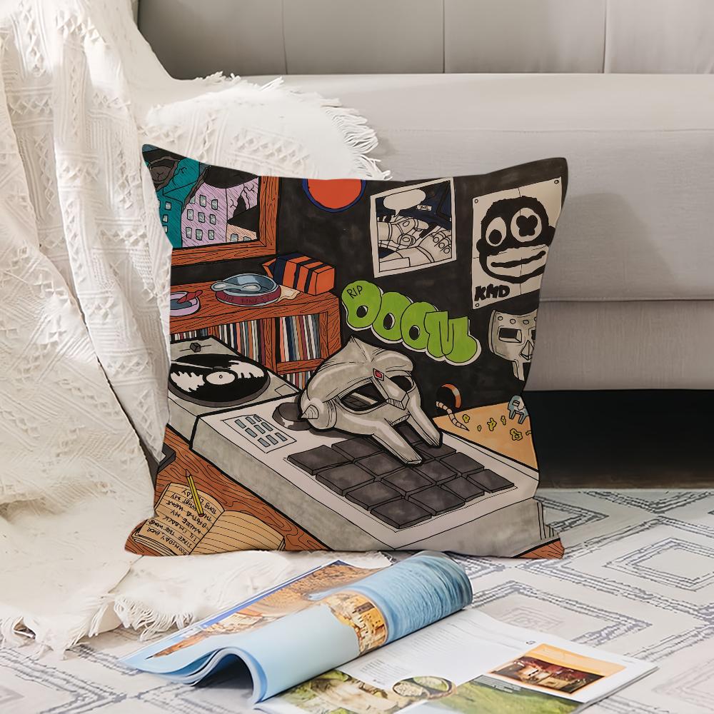 American Rapper m-MF D-dOOM Pillow Case Office Cushions Suitable For Sofa Car Bedroom Decorative Cushion Cover