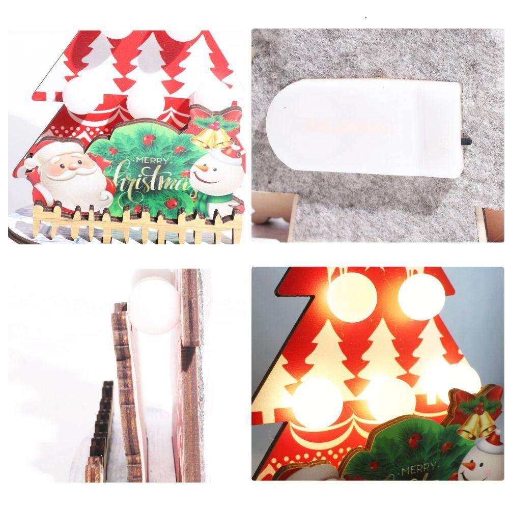 Desktop Size Christmas Lights Luminous LED Christmas Tree DIY Gift Xmas Ornaments Room Decor
