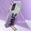 For Xiaomi Redmi Note 11E Pro 5G Pull-out Kickstand Phone Cover Electroplating Rabbit Case