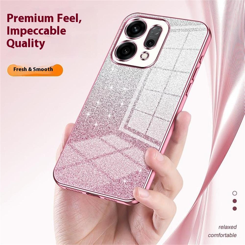 For Oppo Reno14 5G (Global) Case Electroplating Gradient Glitter TPU Phone Cover