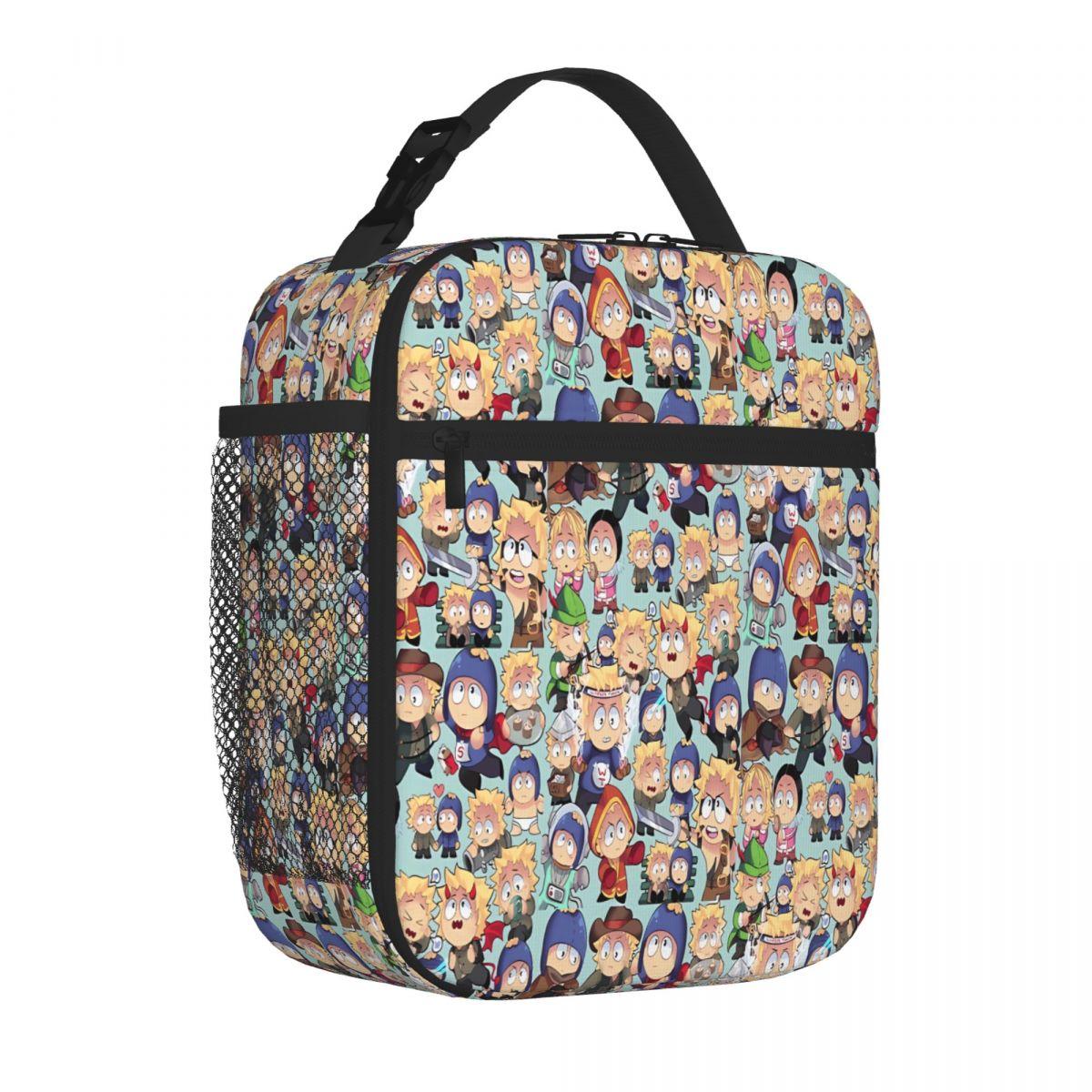 Bestselling South Park- Tweek X Craig Collage Marble Print Lightweight Lunch Bag Grocery Carry Reusable Lunch Bag One Size