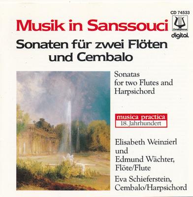 CD ELISABETH WEINZIERL, EDMUND W?CHTER - Musik In Sanssouci - Sonaten F?r Zw CD74533 Christophorus 1988 Europe Classical Used