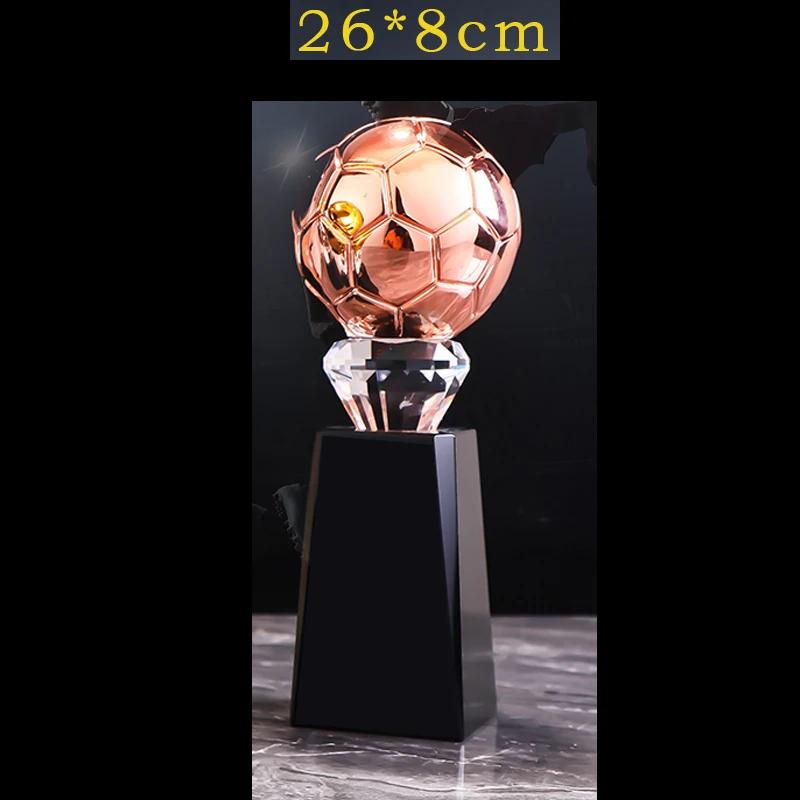 Customized Table Tennis and Volleyball Balls, Crystal Trophy, Gold Silver Copper, Creative Sports Home Decor Award Souvenir, 1Pc