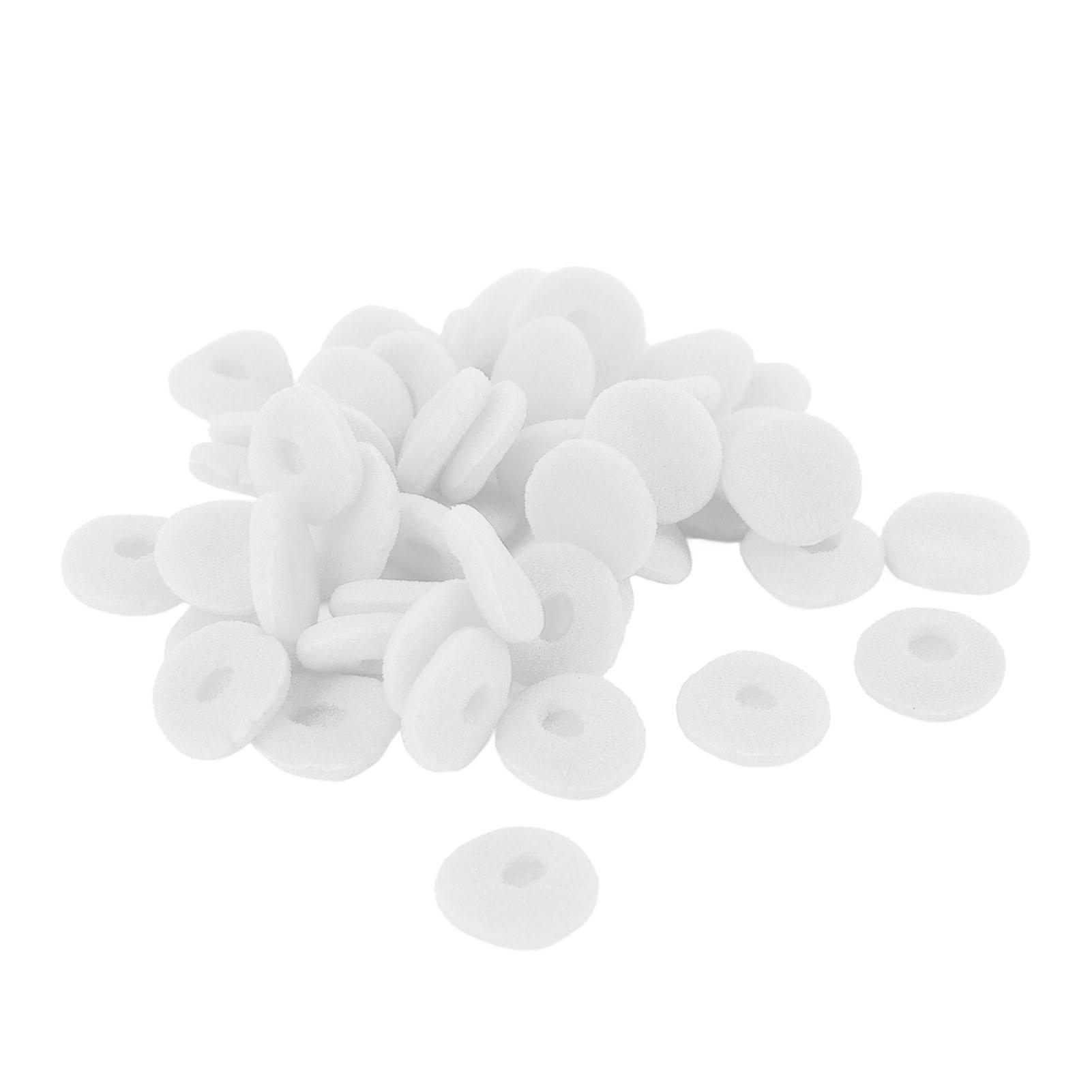

50PCS Foam Earbuds Cover 15mm Sponge Earbuds Replacement Ear Pads Tips Protector for MP3 MP4 Tablets Earphones White белый