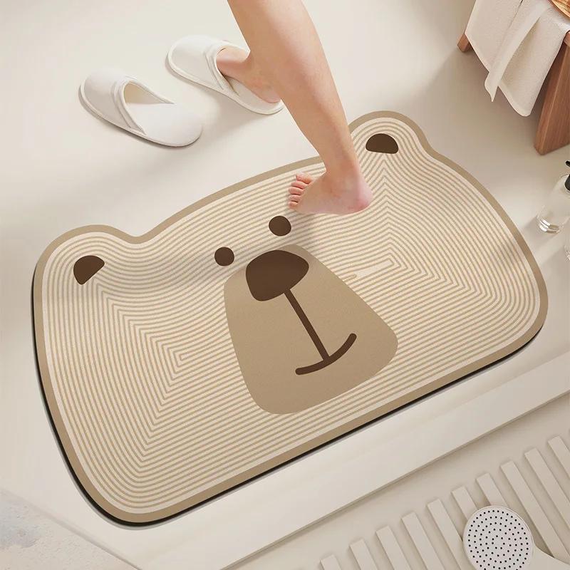 

Коврик для пола в ванной, диатомовая грязь, нескользящий впитывающий коврик, туалет, ванная комната, кухонный коврик для ног, дверной туалетный коврик 40X60cm 15.7X23.6in