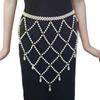 Fashionable Imitation Pearls Tassels Waist Chain Belt Imitation Pearls Texture Perfect for Enhancing Party Outfits