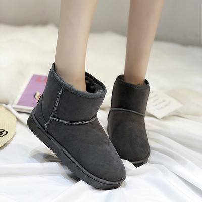 Fashion Cotton Shoes Women's Winter Boots 2024 New Snow Boots Women's Velvet Thickened Warm Flat Short Boots Women's Non-slip
