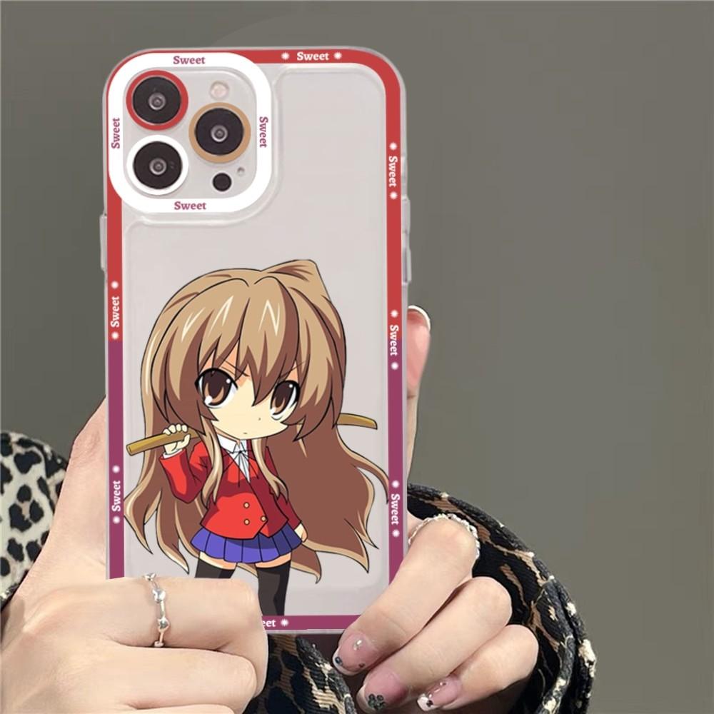 Toradora Taiga Aisaka Anime Phone Case For iPhone 15 11 12 13 14 Mini Pro Max XR X XS TPU Clear Case