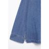 2025 Euro-American Style Denim Open Collar Top & High Waist Wide Leg Pants Set