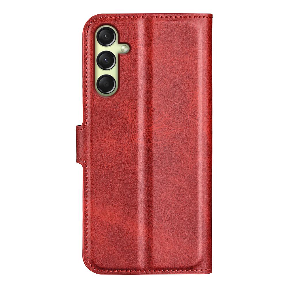 For Samsung Galaxy A16 5G/A16 4G Stand Case Anti-Scratch Calf Texture Leather Phone Cover