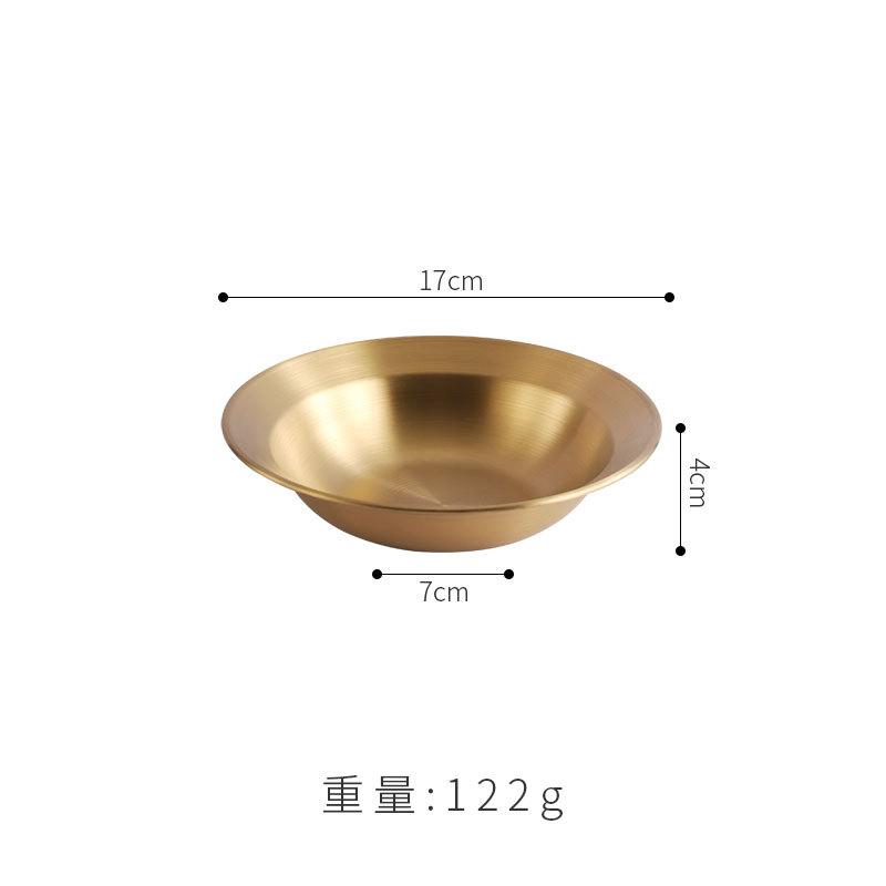 Korean Stainless Steel Crayfish Pot Thickened Straw Hat Round Plate Vegetable Plate Soup Plate Deep Plate Pasta Salad Plate