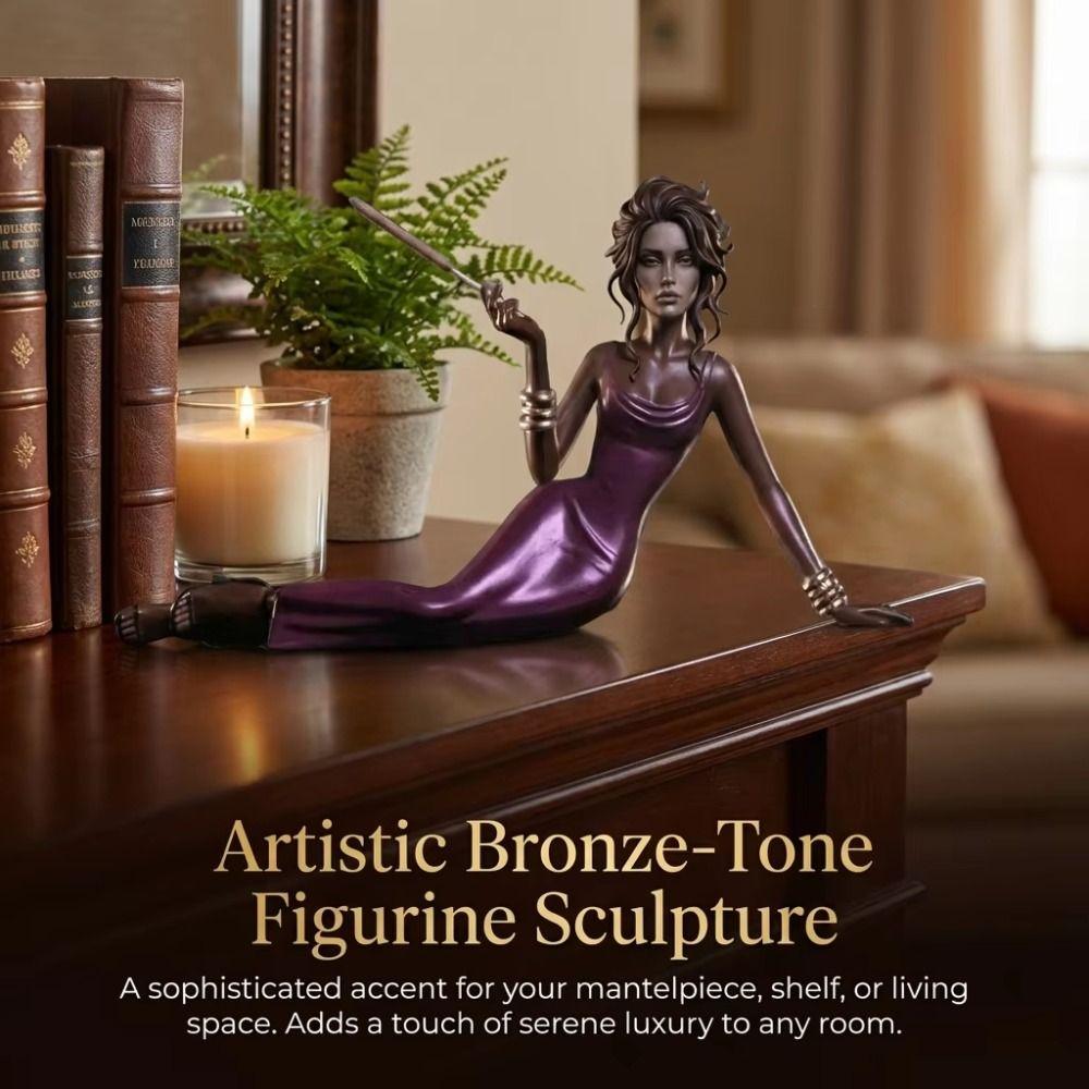 Creative Aroma Statue Stand Handcrafted Incense Burning Tray Women Figurine Incense Burner  Home