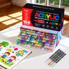 Acrylic Paint Soft Brush Markers Set, Soft Brush Tip Automatic Ink Control Paint Markers, Acrylic Paint Pens for Wood, Stone