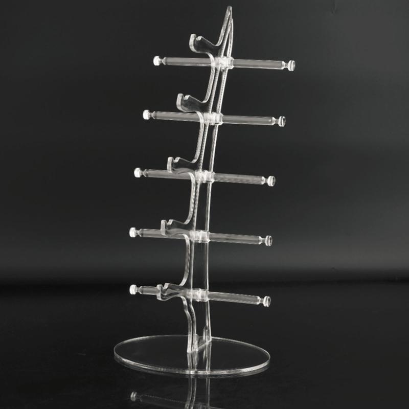 Glasses Storage Show Rack 5 Layers Sunglasses Stand Eyewear Holder Frame Acrylic Display Racks for Counter Tabletop
