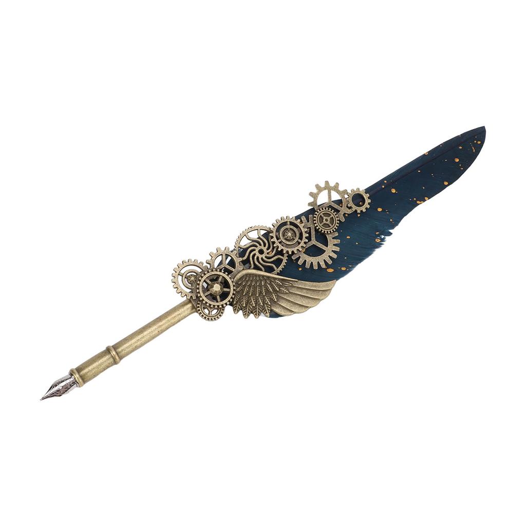 Quill Pen Set Retro Elegant Vintage   Stainless Steel Nib Wear Resistant Caligraphy Pen Kit