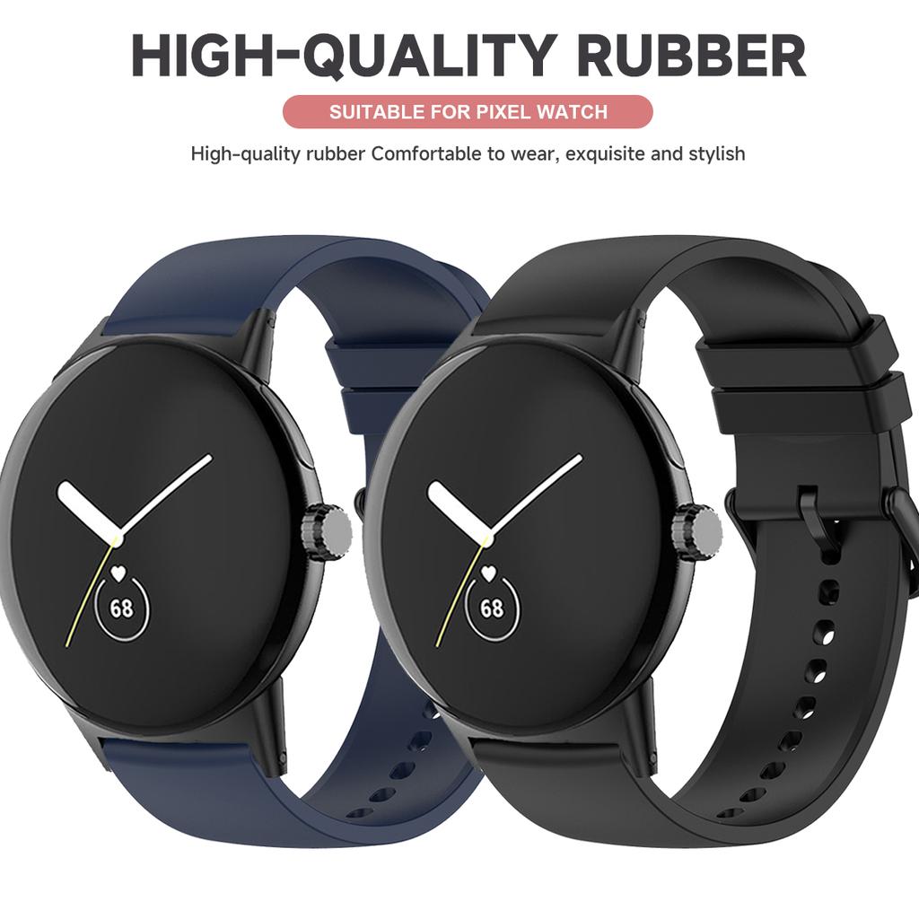 Silicone Band For Google Pixel Watch 4/3/2/1 41mm Sport Strap For Pixel Watch 4/3 45mm Smartwatch Elastic Bracelet Accessories