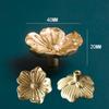 1pcs Pure Brass Handle Drawer Flower Knobs and Handles Single Hole for Dresser Wardrobe Cabinet TV Cabinet Wine Cabinet Knobs