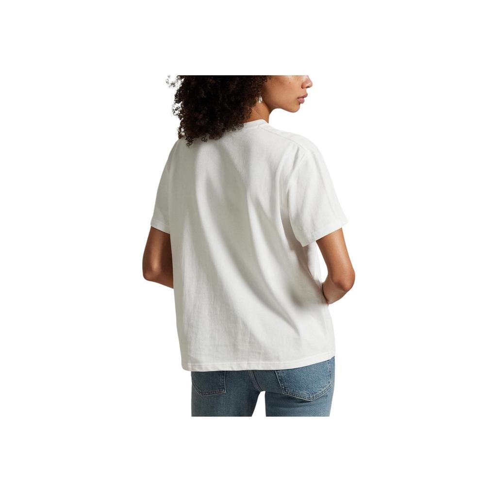 Polo Ralph Lauren Embroidered Short Sleeve T-Shirt Women Tops White 211967104001