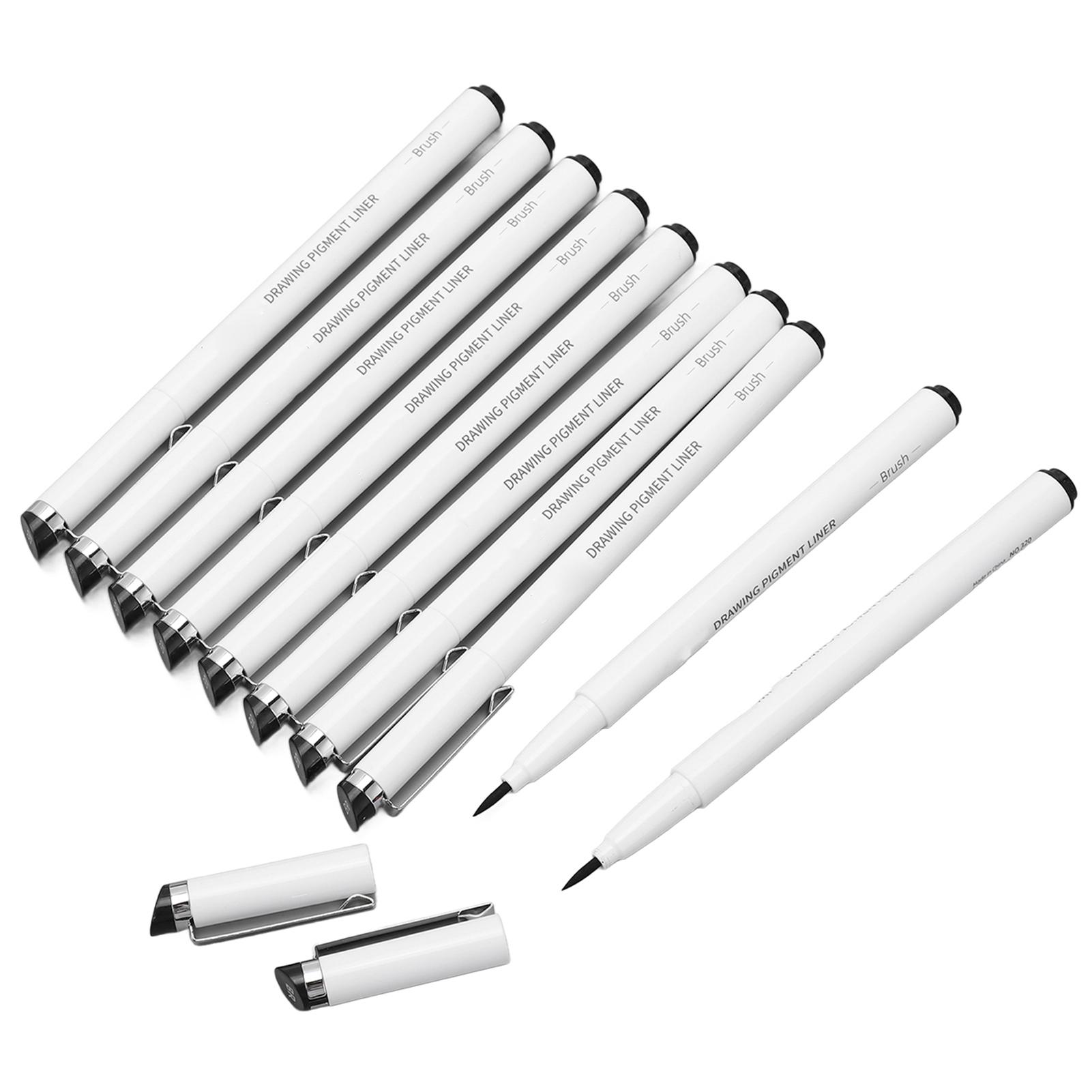 

10 шт. водонепроницаемые микроручки с сильным покрытием микроручки с анти-кровотечением цветные ручки манга для