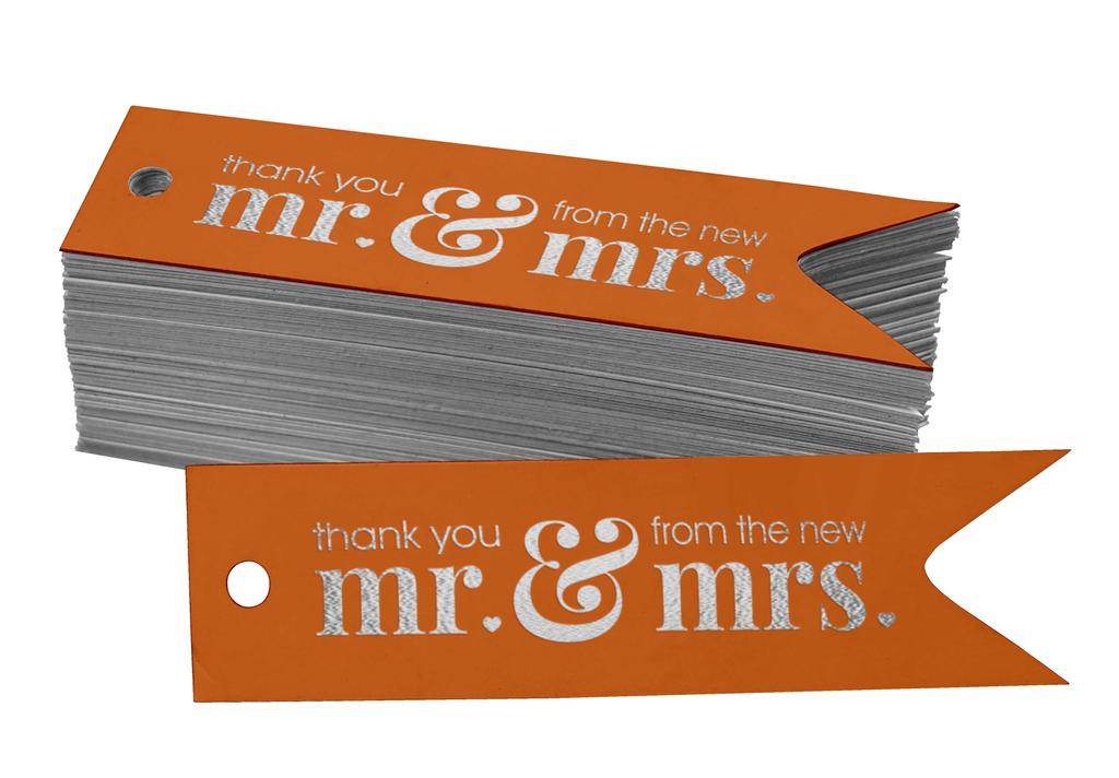 Inkdotpot Pack Of 100 Thank You From The New Wedding Favor Paper Tags Craft Real Gold Foil Hang