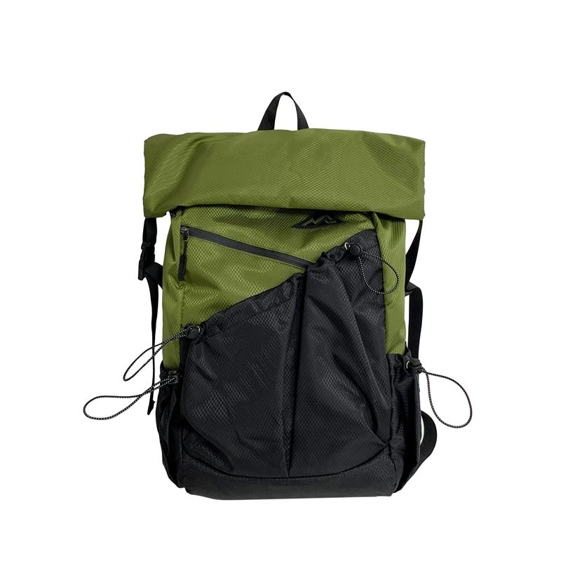 Color Block Backpack Travel Sports Mountaineering Luggage Bag Computer Bag Large Capacity Student Schoolbag