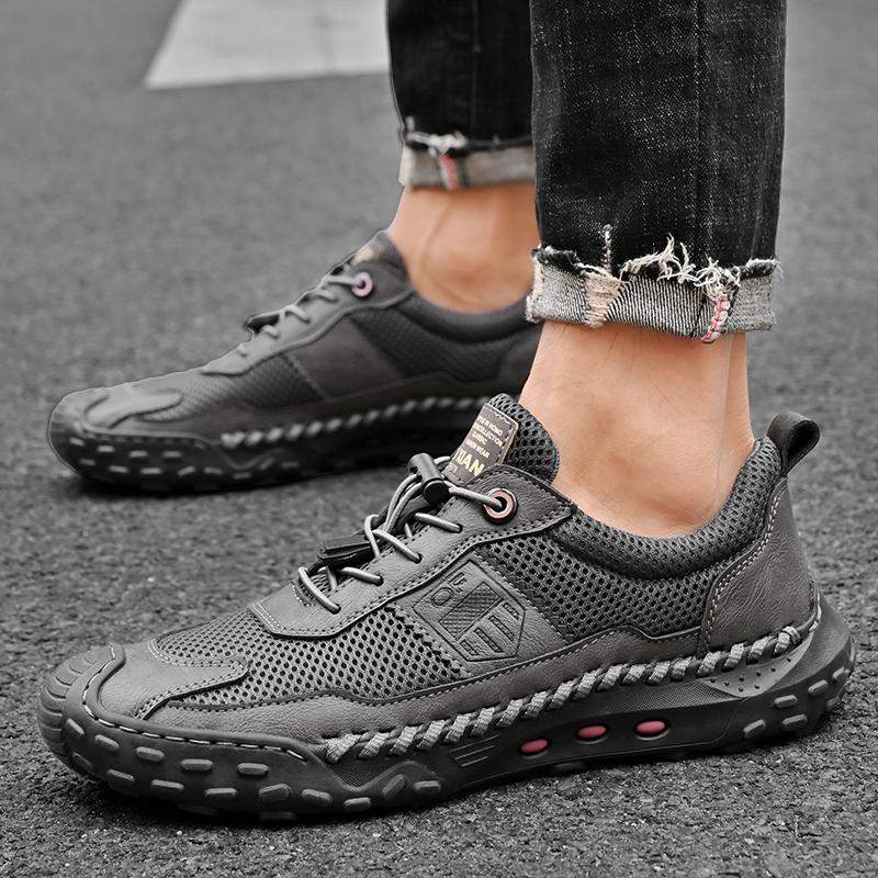 Handmade Genuine Leather Boots Men Shoes Comfortable Ankle Boots for Men Casual Shoes Moccasins Boots