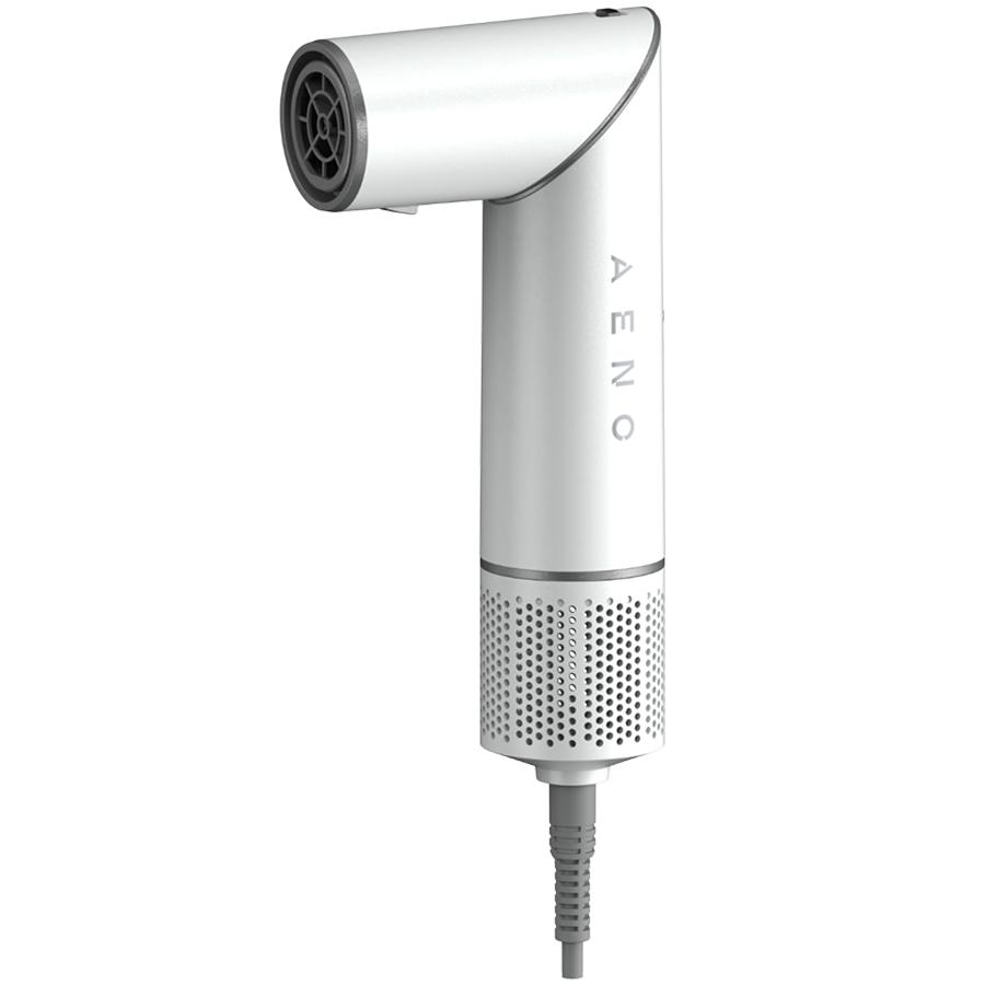 Piastra e asciugacapelli ENO HS1, 13 funzioni, 7 accessori, 1200W, tecnologia NTC, ionizzazione, colore bianco.
