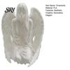 Simple Angel Decor 3D Printed Figurine, Desktop Ornament, Resin Sculpture Pleated Clothes for Bedroom Entrance Hall Study Room Stylish Home