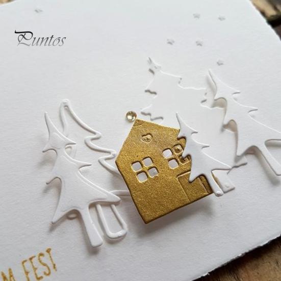 Cutting Die Christmas Tree Exquisite Carbon Steel Multipurpose Die Cutting for Greeting Cards