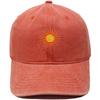 Radiant sun embroidery soft top retro dad hat bohemian outdoor outing men's and women's sunshade cap