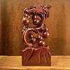 Karin Five Blessings Solid Wood Gourd Ornament - Large Rosewood Home Decoration Gift