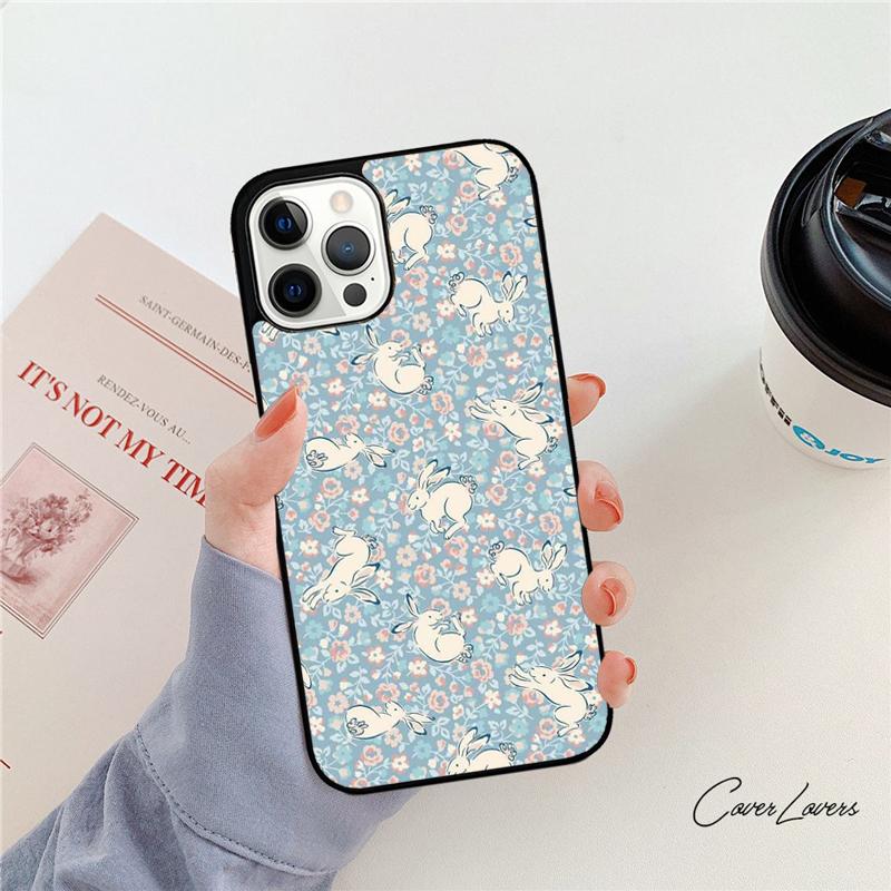 Rabbit Bunny Pattern Phone Case For Apple iPhone 17 Air Pro Max Plus Coque For iPhone 17 Air 14 15 16 13 12 Max Cover