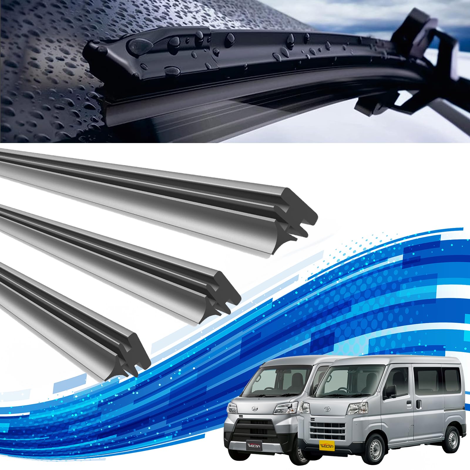 Daihatsu Hijet Van Cargo Toyota Pixis Van Wiper Replacement Rubber