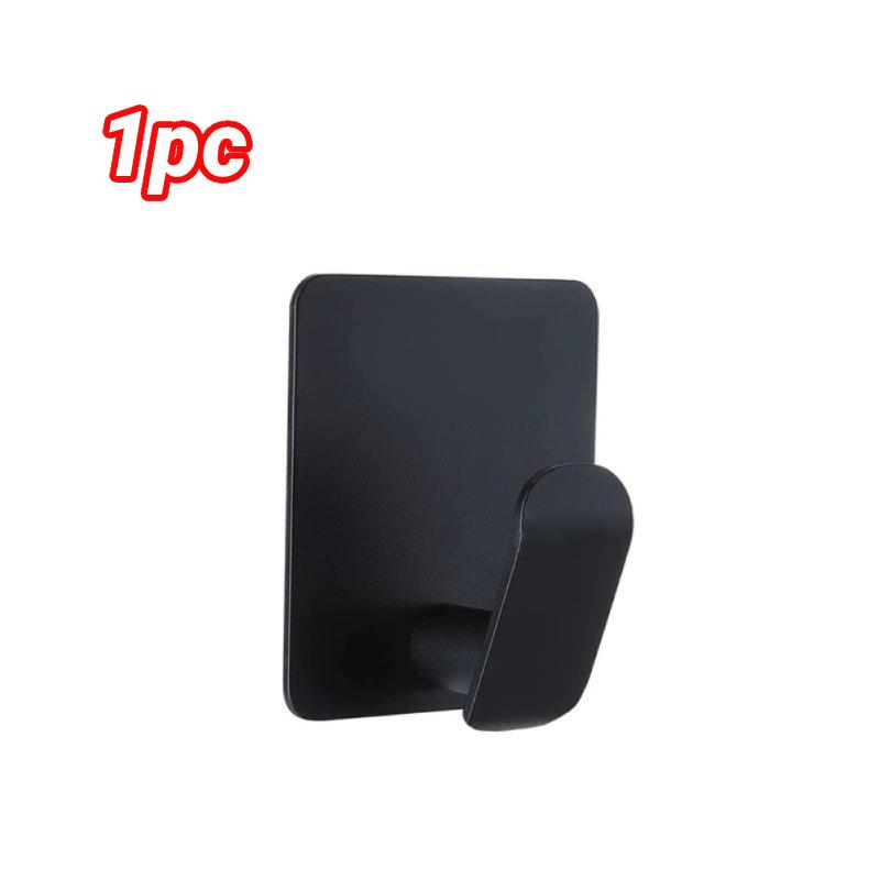 

Крючки для халатов, самоклеящиеся настенные крючки, многофункциональные крючки для полотенец в ванной, сумок, ключей, подвесные крючки для хранения вещей в доме чёрный