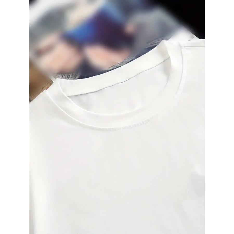 Удобная футболка с круглым вырезом и коротким рукавом с узором в виде сердца — фото 3