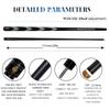 OKHEALING Karbonfaser Billard Queue Stock Professionelle Queues (Black Technology Billard-Anstoßstock mit geringer Durchbiegung, 12,9 mm, Uni-loc Verbindung 147 cm)