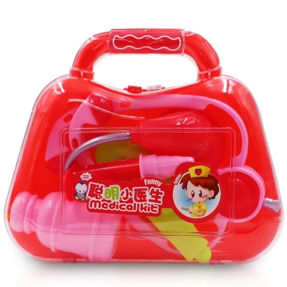 Kids Toys Doctor Set Baby Suitcases Medical Kit Cosplay Dentist Nurse Simulation Medicine Box with Doll Costume Stethoscope Gift