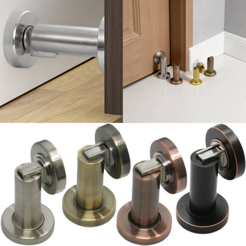 Zinc Alloy Strong Magnetic Wall Door Stop For Indoor Home Security And Modern Decor