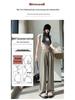 New Chinese Style 2025 Spring/Summer Women's High Waist Plus Size Wide-Leg Pants with Frog Buttons