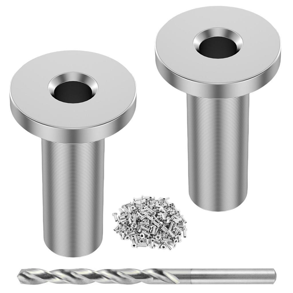 Industrial Steel Sleeves Set Corrosions Resistant Cable Sleeves Protective Cable Sleeves Set for Cable Deck Railing