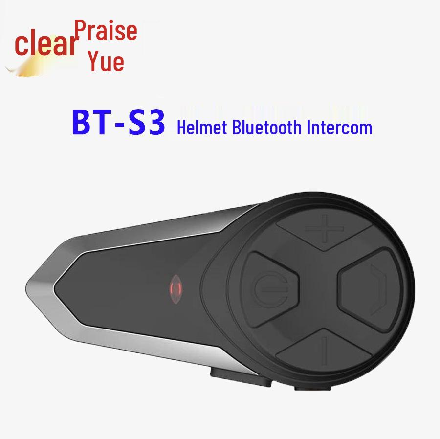 Neutral S3 Bluetooth Motorcycle Helmet Headset with Noise Cancelling & 3-Person Switching
